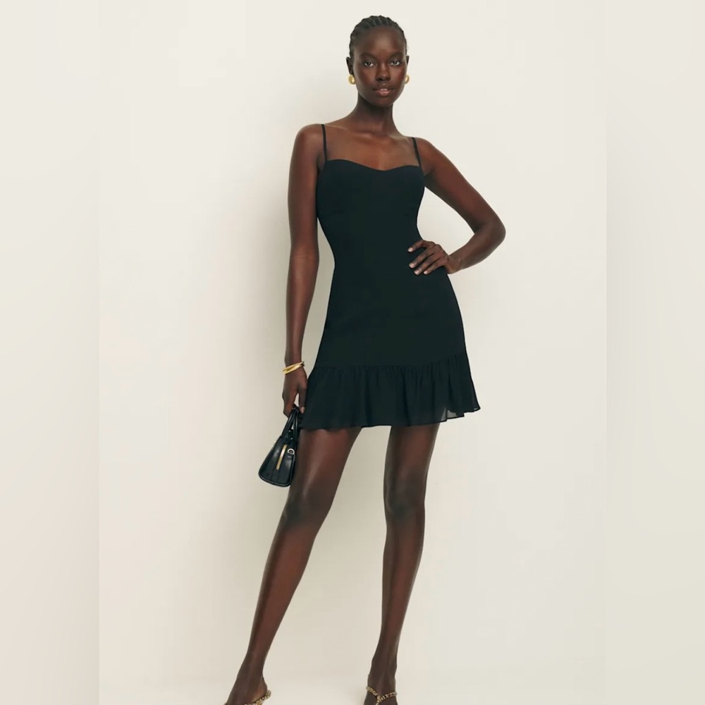 NWT Reformation Aviana Dress in Black